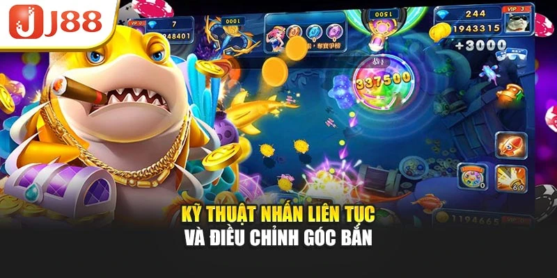 Người chơi sử dụng vũ khí đặc biệt trong game bắn cá trực tuyến